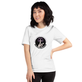 Silent Moves Loud Results With Dark Purple - Unisex White T-Shirt